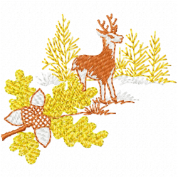 Gazelle Embroidery Design 7